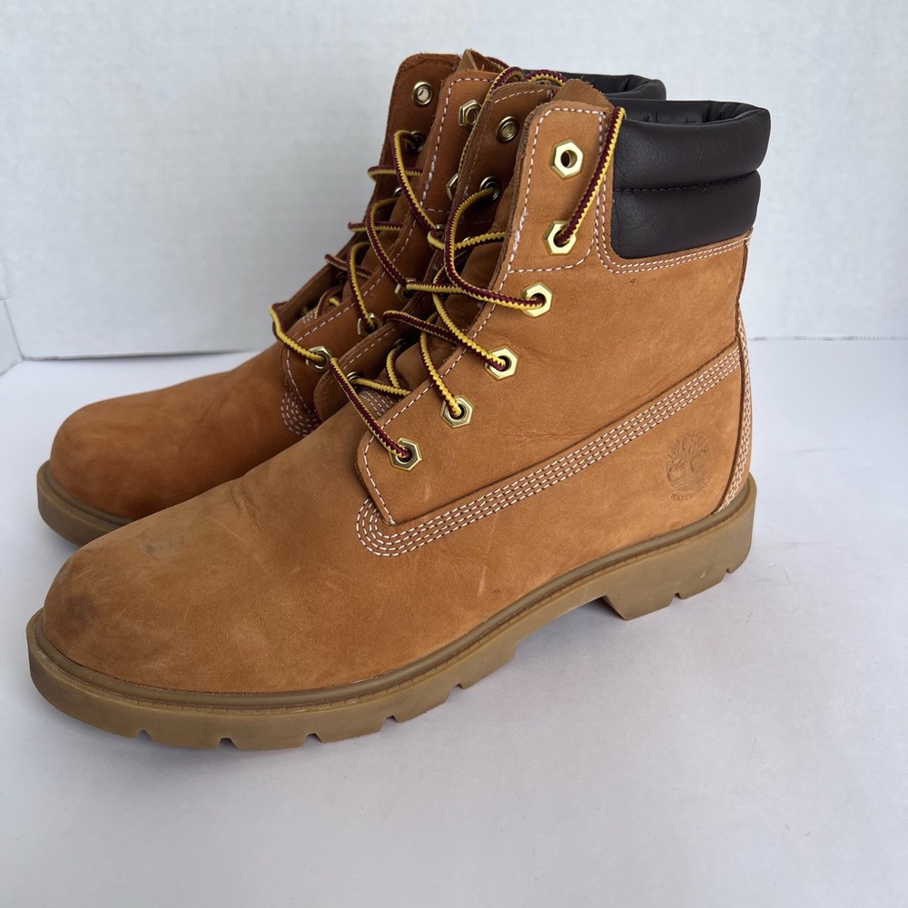 Timberland Premium Linden Woods Waterproof Wheat Nubuck Tan A161G Woman’s 8.5 - Picture 5 of 8